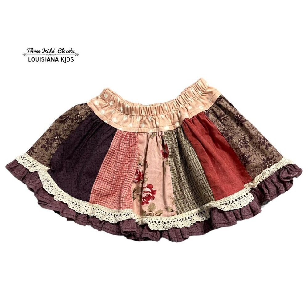 Persnickety 18-24m Pretty In Pink Mixed Print Paige Skirt